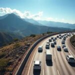 Rodovia Oswaldo Cruz tem congestionamento intenso no sábado de Carnaval